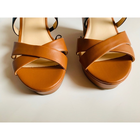 Marc Fisher Shoes Marc Fisher Wedge Heels With Ankle Strap In Brown